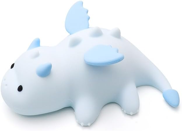 S NMT Novelty Silicone Nailoong Night Light RGB Color Changing Sleeping Lamp, Timing 30Min 3 Level Brightness Dimming Beside Lamp for Baby Gifts Room Decor