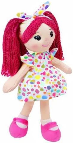 June Garden 23" Snuggle Cuties Sophie - Soft Cuddly Plush Doll Gift for Girls - Huggable Rag Doll - Pink XL