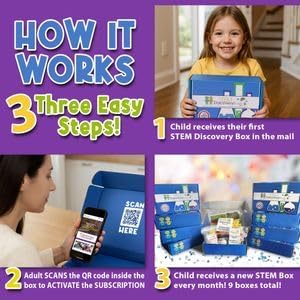 β 3 Month Subscription | 3 Science Kits, 9 Total Hands-On STEM Projects | Educational Building Learning Toys & Activities for Kids Ages 7-12 | Boys & Girls Gift