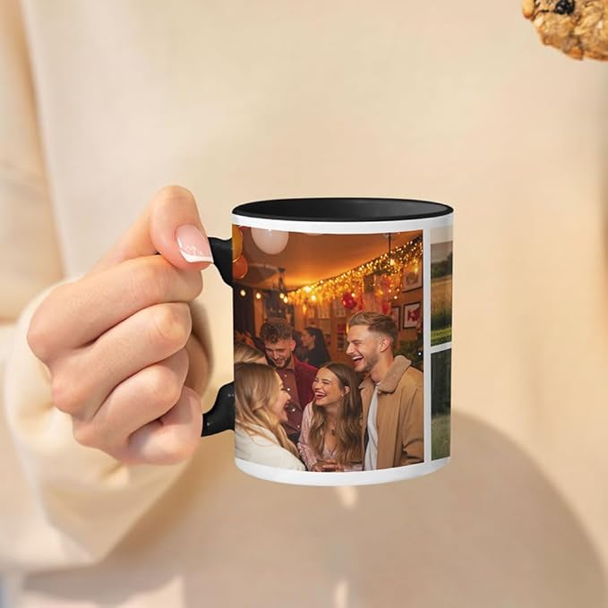 Custom Mug, Customized Photo Coffee Mug Personalized 11 Oz Ceramic Mug with Photo, Taza Personalizadas for Men Women Family