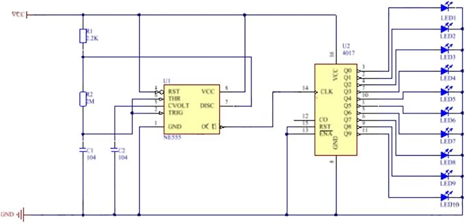 Soldering Practice Kit DIY Circular Red LED SMD Circuit Kit Learn Soldering Kit For Beginners