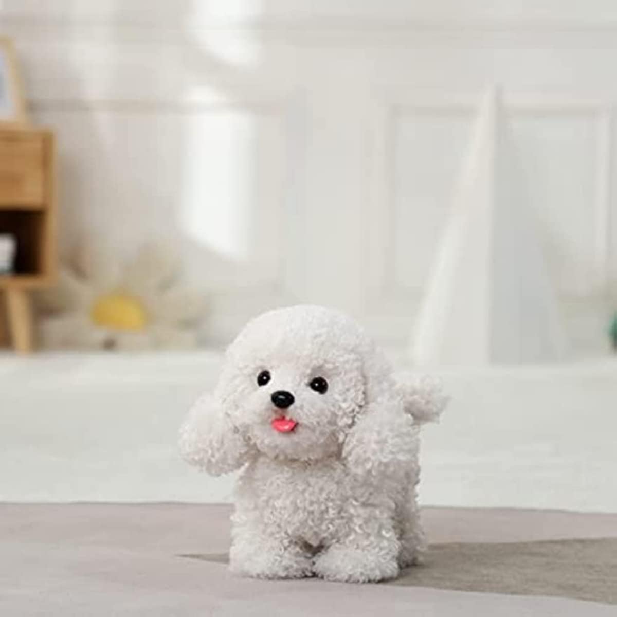 CU-MATE Walking Poodle Dog,Electronic Stuffed Toy Dog, Interactive Puppy Pet Dog, Walking, Barking,Wagging Tail & Talking,Gifts for Boys Girls
