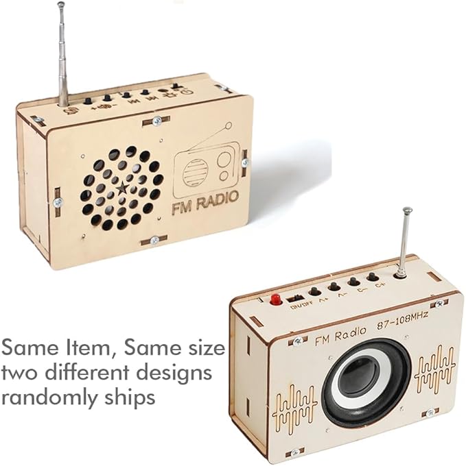 STEM Toys for Ages 6-8-13 Science Kits DIY Building Your Own Radio Crafts for Kids Stocking Stuffers Birthday Gifts for 9 11 12 14 15+ Year Old Boys Girls Teens Circuit Engineering Electronics Project