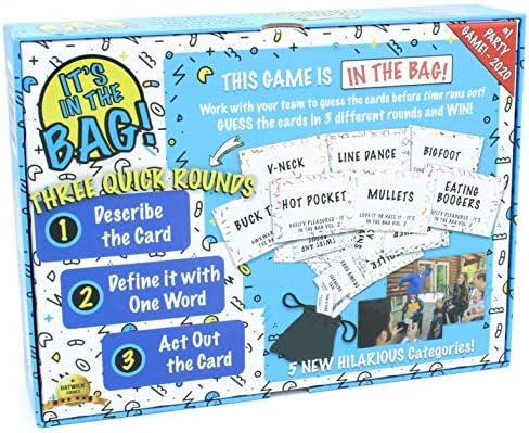 Itβs in The Bag! β Party Game Will Have You Laughing Hysterically β Like Charades on Steroids for Family and Adults β Easy to Learn Team Game for Groups (Party Edition)