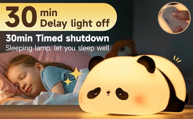 Cute Duck/Chicken/Pig/Rabbit/Panda Night Light, LED Squishy Animal Novelty Lamp for Toddler Baby Kids, Nursery Touch Kawaii Room/House Decor