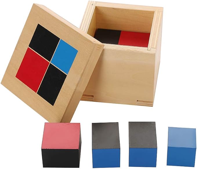 Montessori Math Materials for Preschool Early Learning Tool Toys (Binomial Cube)