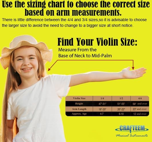 4/4 Full Size Fiddle Red Colored Premium Violin Outfit for Beginners Adults Kids With 5 Color Fingering Tape- Handcrafted Student Beginner Violin.