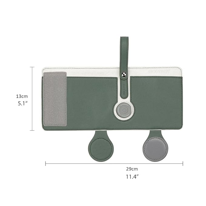 FTVOGUE Bottle Warmer Bag 3 Temperature Adjustable Portable Baby Bottle Warmer for Connecting to Mobile Power (Green)