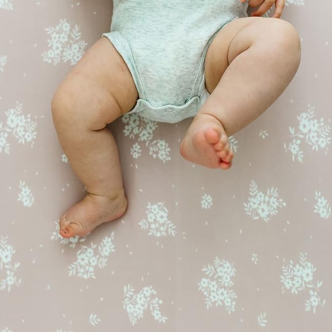 Baby Changing Pad Cover 2-Pack for Girls (Antique Rose) - Premium Fitted Sheets Baby Diaper Changing Table Cover - Buttery Soft Cotton Blend