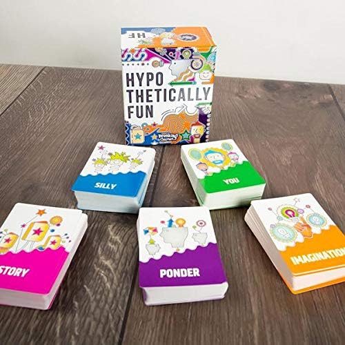 Hypothetically Fun - an Icebreaker Card Game, 350 Thought-Provoking Questions for Deeper Connections & Endless Laughs - Perfect for Game Night & Gatherings, Ages 14+