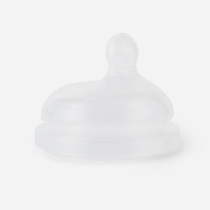 MILK & WATER Anti-Colic Nipples, Set of 2 - Fast Flow (6+ Months) Super Latch Nipple Pack - Mimics Natural Feeding for Easy Transition from Breast to Bottle - BPA-Free, Soft Silicone