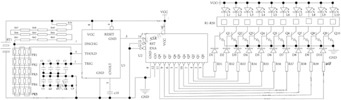 Soldering Practice Kit DIY Senior Two-sided SMD 1-row Red Flash LED Plug-in Circuit Kit Learn Soldering Kit For Beginners