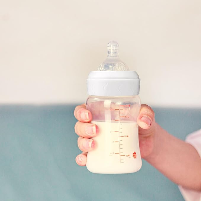 4pcs Bottle Nipple Collars Rings, Compatible with Dr. Brown's Wide Plastic & Glass Bottles Bottles 5oz & 9oz No Leak or Spills Replacement Bottle Nipple Ring Collars Baby Feeding Accessories