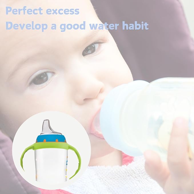 4Pack Replacement Silicone Spout Compatible with NUK Activity and Learner Cups, Nipple Replacement Spouts Leak-Proof, BPA-Free, Easy to Clean, Easy Transition from Bottle to Cup
