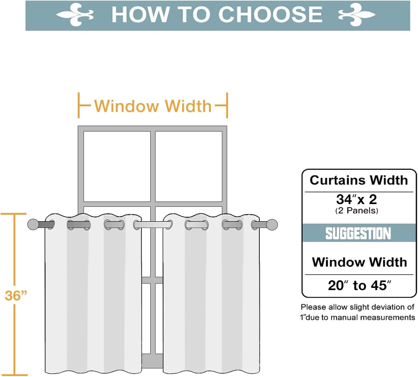 ChrisDowa Small Window Curtains for Kitchen and Bedroom - Grommet Short Thermal Insulated Room Darkening Curtains (2 Panels, Forest Green, 34 x 36 Inch)