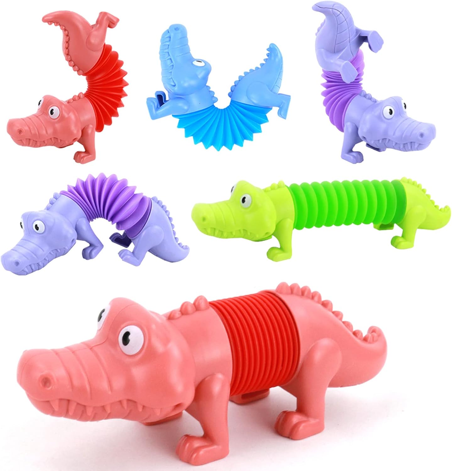 Pop Tubes, Pop Tubes Sensory Toys for Kids 3 4 5 6 7 8, Prizes Box for Kids Classroom, Kids Fidget Sensory Toys for Autistic Children, Stocking Stuffers for Kids 5-7, 4-8, 8-12 (5 Pack)