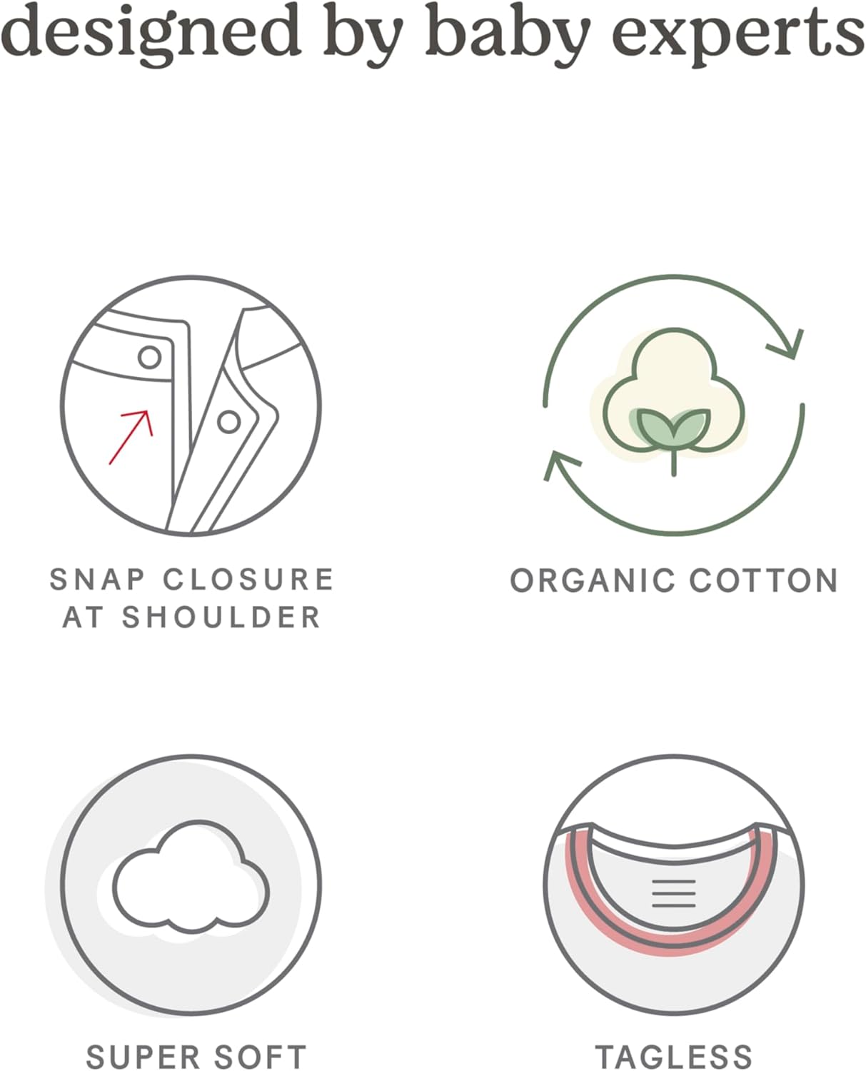 Huggies Unisex Baby Basic T-Shirt, Pale Peach/Pink