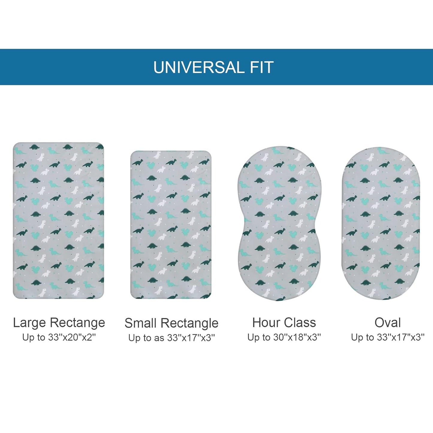 Bassinet Sheet 4 Pack for Baby Boys or Girls, Bassinet Sheets Ultra Soft Universal Fit for Most Rectangle, Oval, Hourglass Bassinet Mattress, Bassinet Sheets, Grey