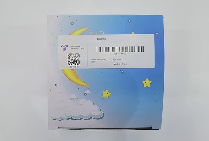 Night Light, Big Size Night Light for Kids, Bedside Lamp, Multicolor Light with Remote Control, Break Resistant, Eye Caring, Adjustable Brightness & Color, Timing Function - Large Rabbit