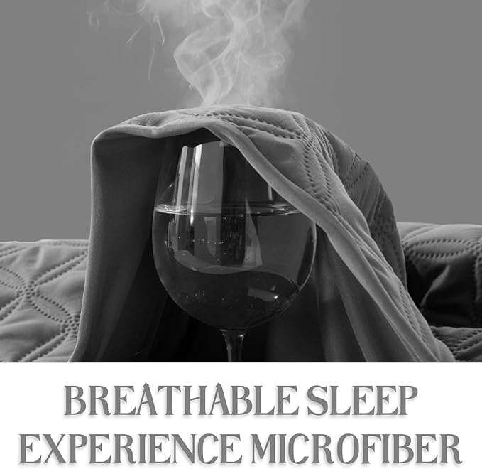 BEDLORE Waterproof Mattress Protector, California King Size Mattress Pad with Deep Pocket 6"-18" Depth, Soft Noiseless Dirt-Proof Bed Mattress Cover Washable for Home, Bedroom, Hotel (Gray)