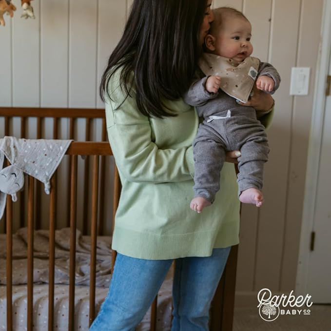 Parker Baby Soft & Durable Fitted Baby Crib Sheets | Snug Fit for Standard Crib Mattresses | Machine Washable, Fade-Resistant & Modern Nursery Designs