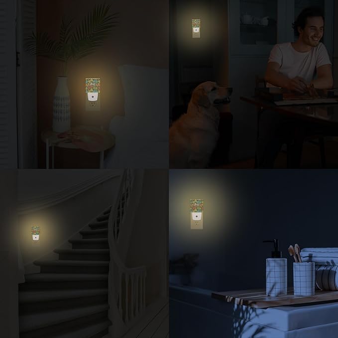 Gampad Gamer Night Lights Plug into Wall for Girls Boys Room, Night Lights LED Lamp with Dusk to Dawn Sensor Nightlight for Bedroom Kitchen Bathroom Hallway Home Wall Decor