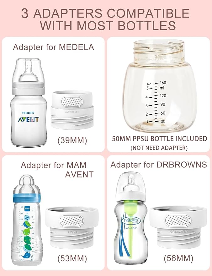 Portable Bottle Warmer for Travel, Comes with A Feeding Bottle,Warmer with Fast Heating, Safety Material Baby Bottle Warmer, Rechargeable Bottle Warmer for Breastmilk