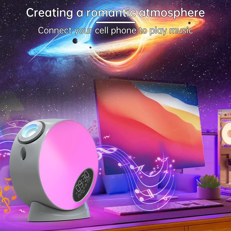 Galaxy Projector,Syslux Planetarium Star Projector,Bedroom Night Light and Timer,with White Noise,4K Replaceable 13 HD Galaxy Discs,for Space Projector for Kids Adults Bedroom Decor Birthday Gifts