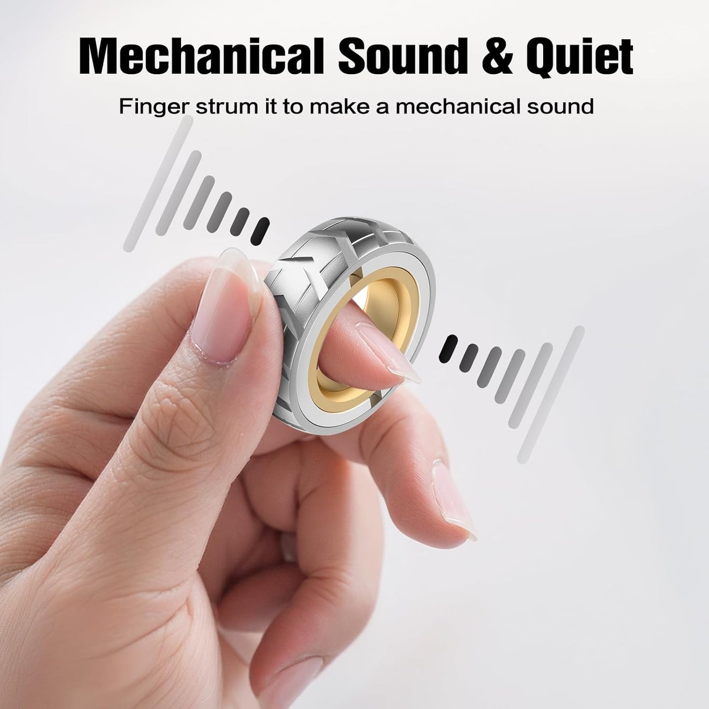 INNÔPLUS Fidget Spinners, Magnetic Rings Fidget Toy, Fidget Spinners for Adults, Metal Fidget Magnets Spinner Rings, Fidget Slider, Stress Anxiety ADHD Relief, Spinner Gifts for Adults and Kids