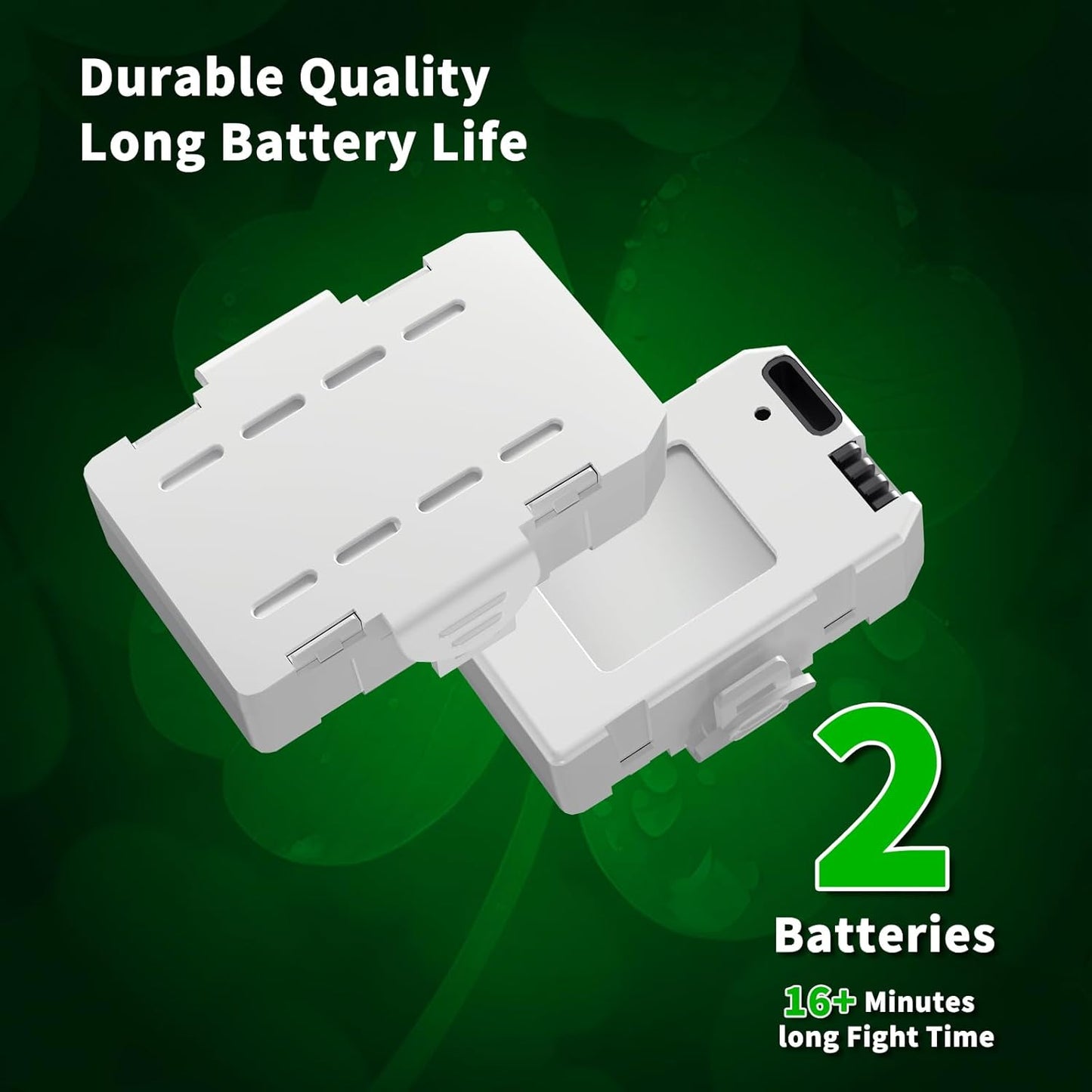 Clover Mini Drone for Kids β Beginner-Friendly LED Quadcopter with Dual Modular Batteries, Easy to Fly, Altitude Hold, One-Key Takeoff, 360 Flips β Gift for Boys & Girls Age 6+