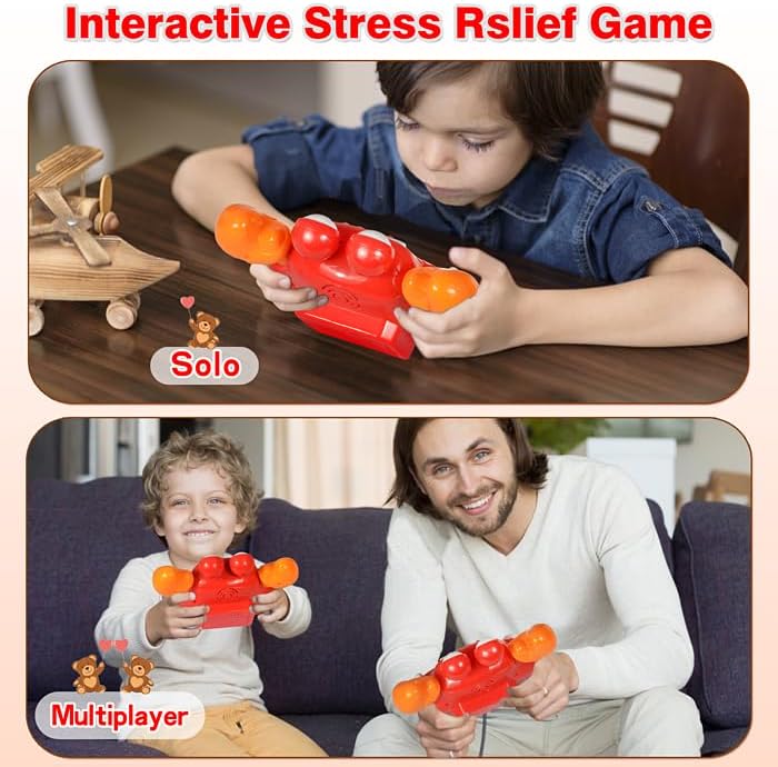 Quick Push Game Fidget Toys for Kids, Quick Push Pop Game 6 Modes Games, Fast Push Bubble Game, Pop Game Fidget Sensory Toys, Christmas Birthday Gifts for 3-12 Year Old Girls Boys