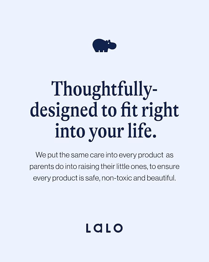 Lalo The Booster Seat for Babies & Toddlers, Children's Booster Seat, Easy to Clean Five-Point Safety Harness & Durable Non-Toxic Plastic Seat & Belly Bar - Grapefruit