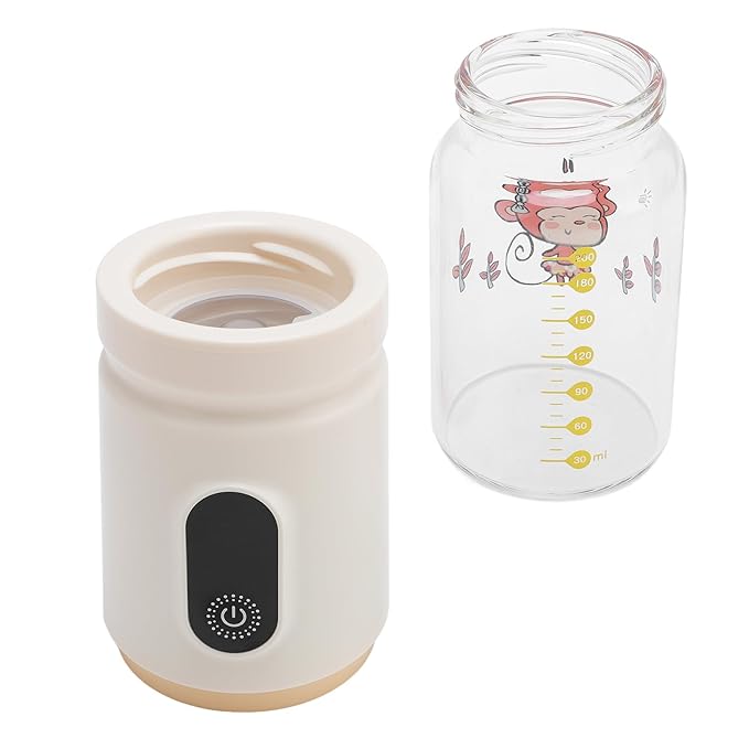 Portable Milk Warmer for Travel,6000mAh Battery Powered Portable Milk Warmer,Fast Heating & Constant Temperature Baby Bottle Warmer