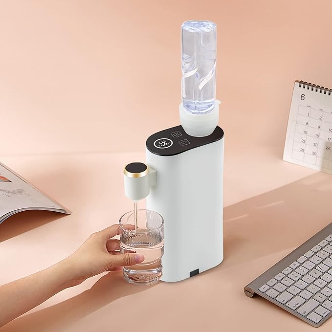 Instant Hot Water Dispenser, Mineral/Bottled Water Dispenser With Sturdy Faucet And Cover, 5 Temperatures Baby Bottle Warmer Formula Dispensers For Baby Formula, Hot Waters Kettle