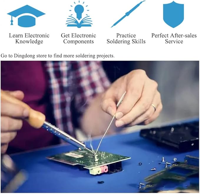 ISolderStore Soldering Practice Kit Electronic Lighter Electronic DIY Kits DIY Soldering Project Solder Kits