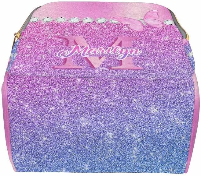 Customize Baby Bag Customized Backpacks For Baby Mom Gift with Thermal Pockets Custom Baby Bag Nursing Bags Diaper Backpack With Name Text, Neon Butterfly