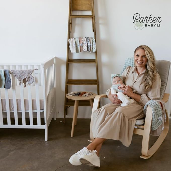 Parker Baby Soft & Durable Fitted Baby Crib Sheets | Snug Fit for Standard Crib Mattresses | Machine Washable, Fade-Resistant & Modern Nursery Designs