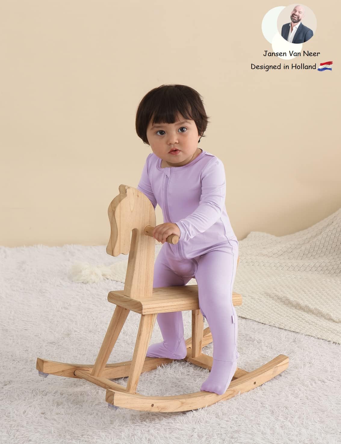 Jimonda Bamboo Baby Pajamas,Unisex Boys Girls One-Piece Footies,Long Sleeve Sleepers 2-Way Zip closure Romper