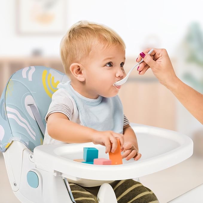 3 in 1 Baby High Chair, Adjustable 5 Point Harness, Tray, Foot Rest, Backrest and Seat Height,Multifunctional Foldable Portable highchair for Toddlers