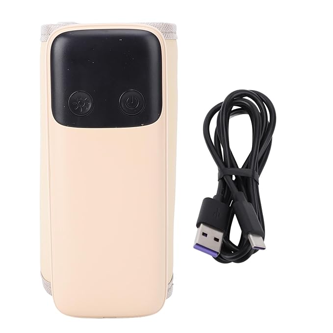 Zopsc Portable Bottle Warmer for Travel, 4000mAh*2 USB Cordless Milk Bottle Warmer and Insulation Cover, Smart Constant Temperature, Universal Fit for Home Outdoor