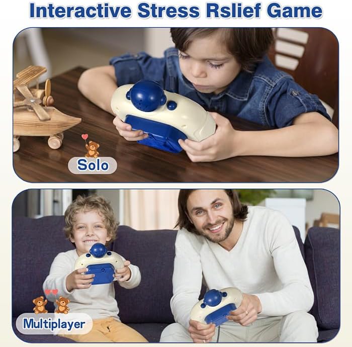 Quick Push Game Fidget Toys for Kids, Quick Push Pop Game 6 Modes Games, Fast Push Bubble Game, Pop Game Fidget Sensory Toys, Christmas Birthday Gifts for 3-12 Year Old Girls Boys