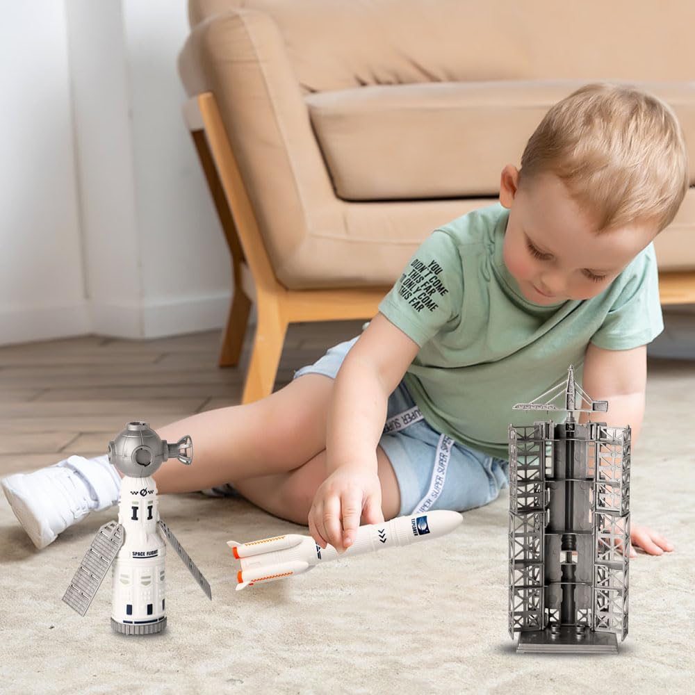 Concentration, Focus, Space Toys Rocket, Rocket Ship Toys, Astronaut Toy for Kids 3-5 Educational, ToyGift for Boys & Girls, Concentration, Educational, Concentration, Learning