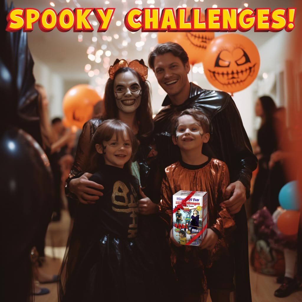 Funwares Minute of Fun Game - Minute to Win It Games for Kids, Adults, Teens, Families, Game Night, Gift for Home, Birthdays, or Travel. 2-12 Players! Original - 237 Challenges