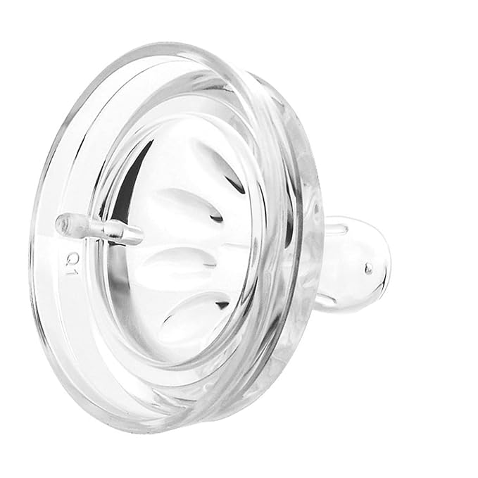 4pcs Bottle Nipples Transparent Soft Silicone Baby Bottles Nipples for 12+ Month Old Infant