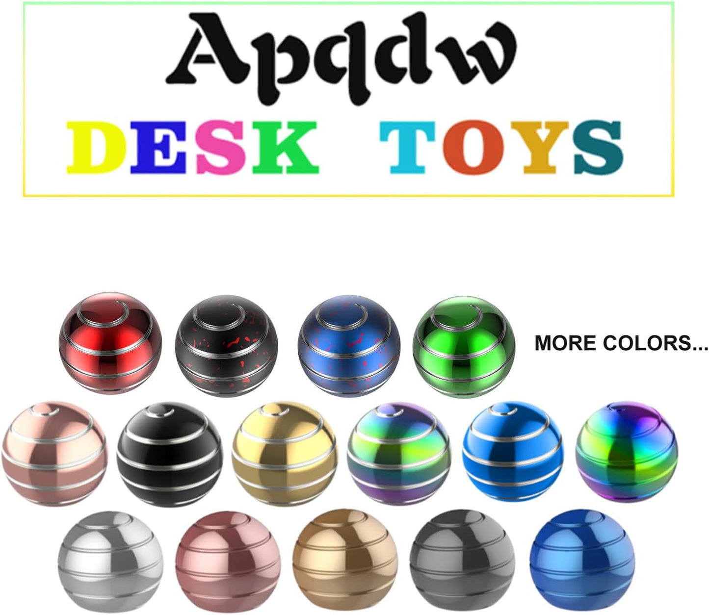 Kinetic Desk Toys, 1.54'' Kinetic Spinning Desk Toys for Kids Adults, Fidget Toys for Party Favors, Christmas Stocking Stuffers, Easter Basket (39MM, Green-A)