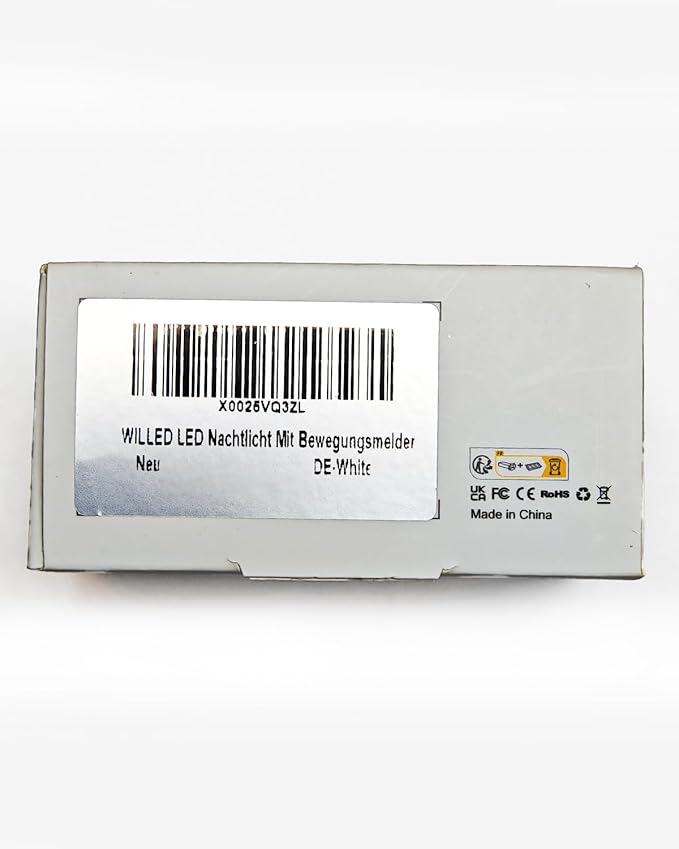 WILLED Motion Sensor Night Light, Rechargeable Stair Lights Indoor, Warm White Motion Sensor Light Indoor, Battery Operated Night Light for Hallway, Stairway, Bathroom, Bedroom, Kitchen, 3 Pack