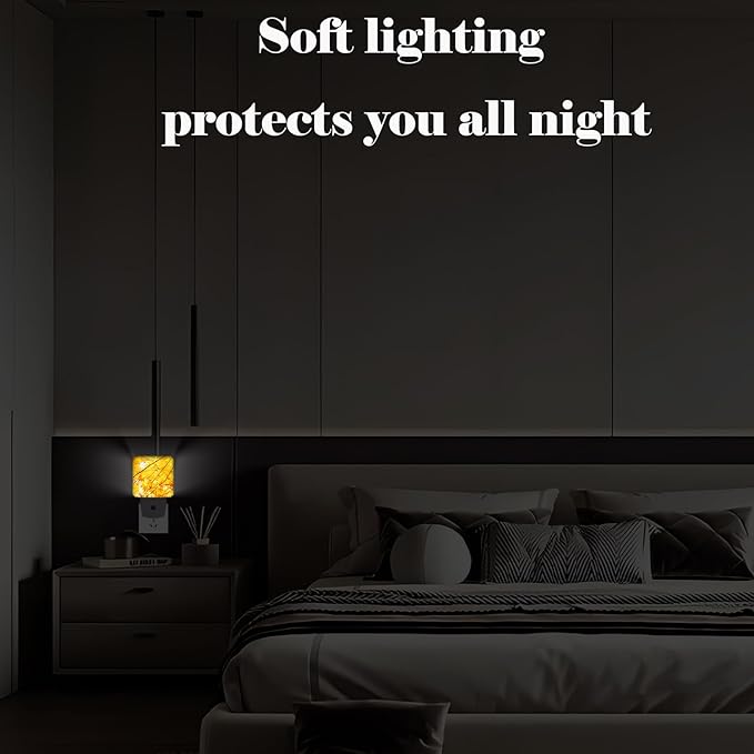 Autumn Maple Leaves Night Light,Plug Into Wall with Dusk to Dawn Light Sensors, Warm Nightlights for Bedroom, Bathroom, Hallway, Kitchen, Gifts Ideal for Boys Girls Women Men