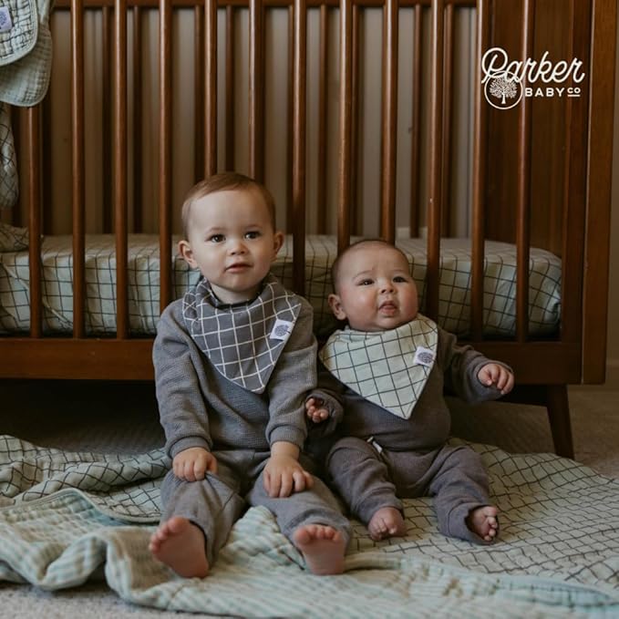 Parker Baby Soft & Durable Fitted Baby Crib Sheets | Snug Fit for Standard Crib Mattresses | Machine Washable, Fade-Resistant & Modern Nursery Designs