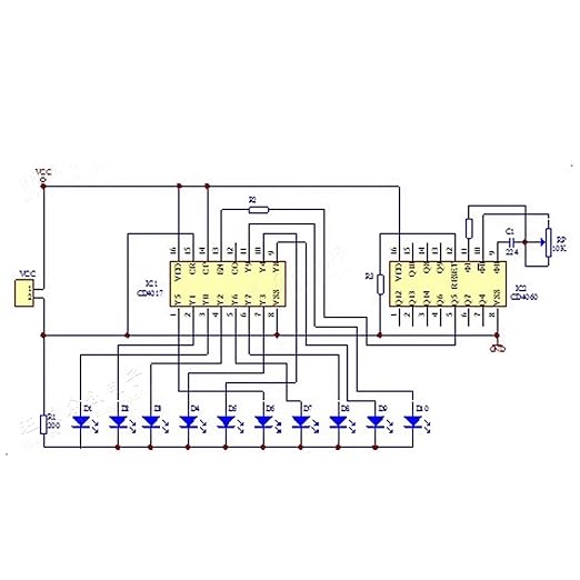 Soldering Practice Kit DIY Adjustable Flash LED Plug-in Circuit Kit Learn Soldering Kit For DIYers Learning Electronics (05H1002)