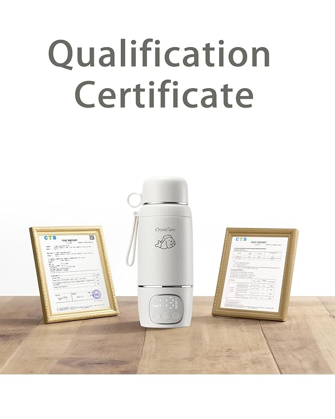 Portable Bottle Warmer, Milk Warmer for Baby with Fast Heating,16000mAh Long Battery Life for Baby on The Go,17 Oz for Travel,Car and Airplane